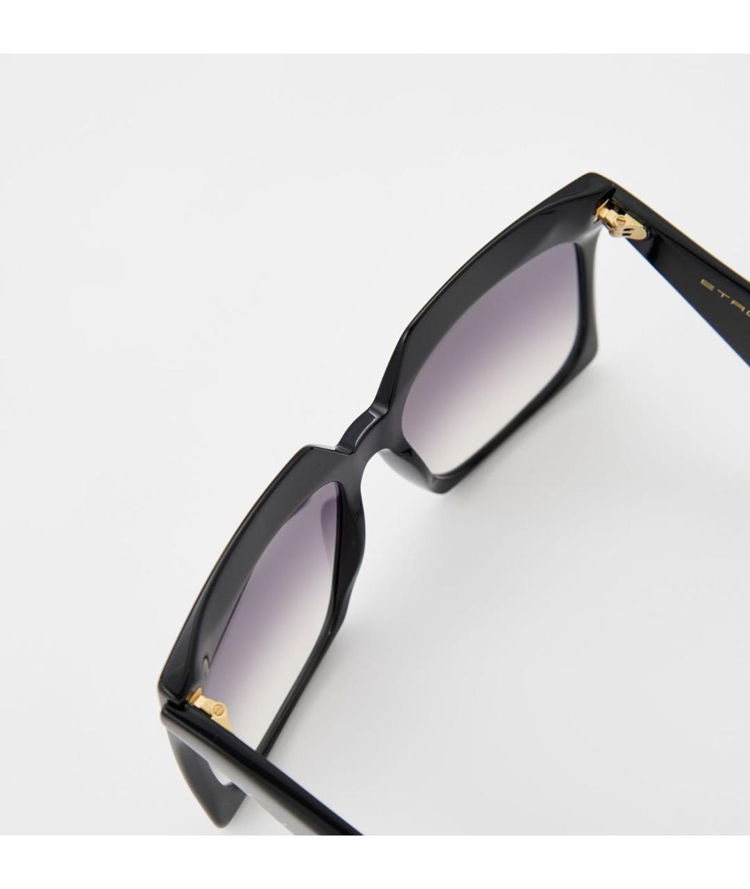 ETRO Черные пластиковые солнцезащитные очки, фото 5