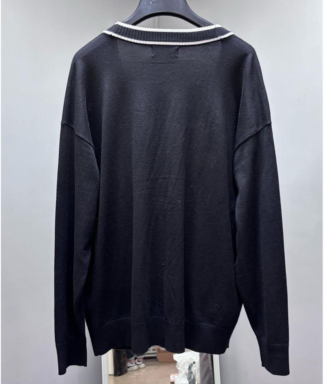 KARL LAGERFELD Черный вискозный кардиган, фото 2