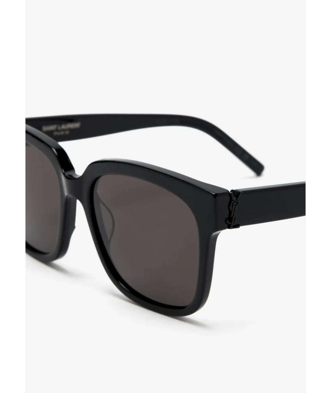 SAINT LAURENT Черные пластиковые солнцезащитные очки, фото 2