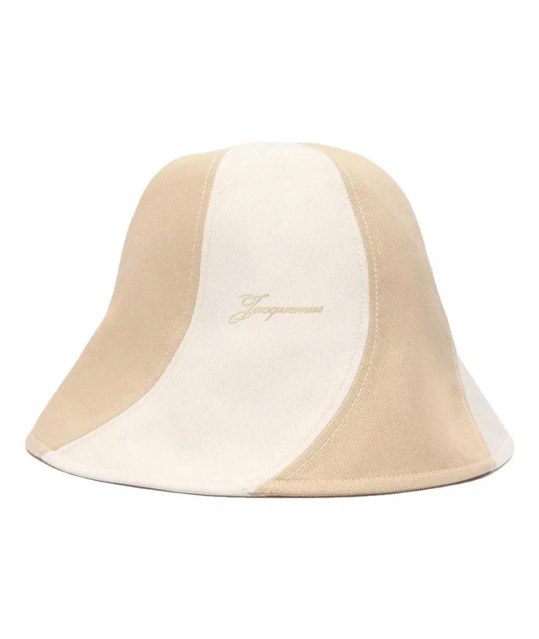 JACQUEMUS Бежевая хлопковая шляпа, фото 1