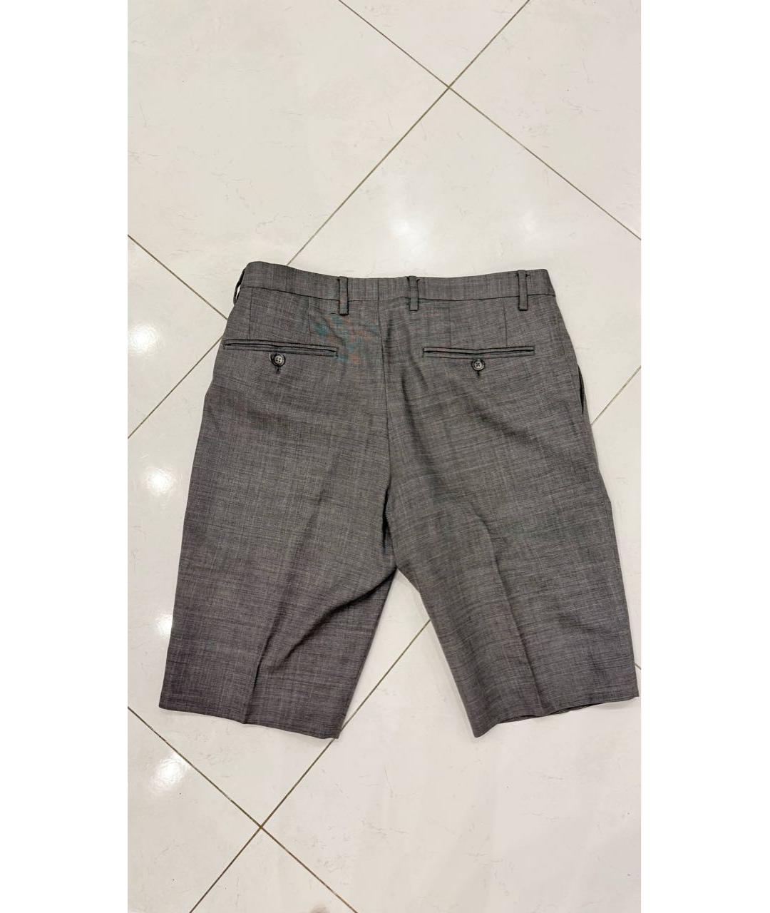 DOLCE&GABBANA Серые хлопковые шорты, фото 2