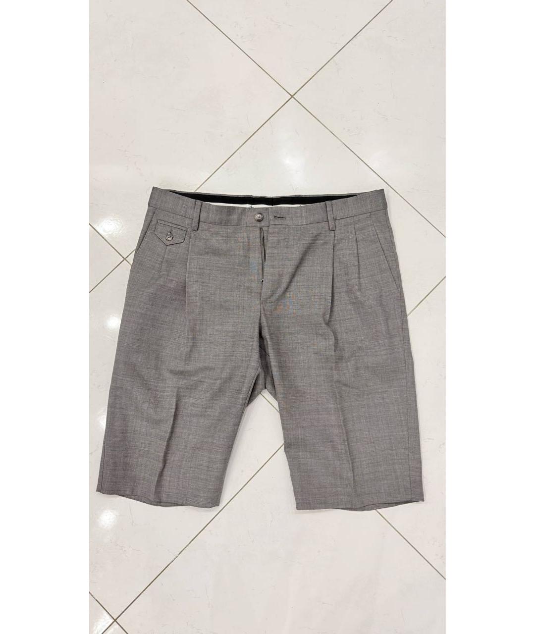 DOLCE&GABBANA Серые хлопковые шорты, фото 6