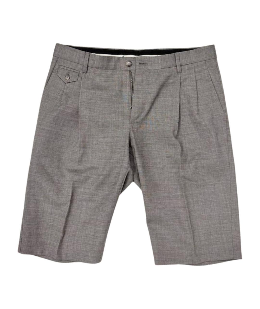 DOLCE&GABBANA Серые хлопковые шорты, фото 1