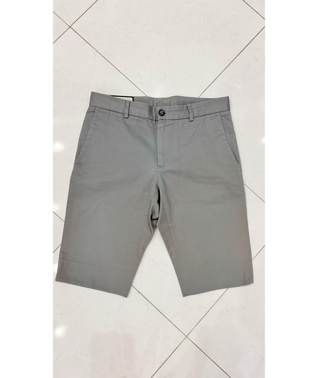 GUCCI Серые хлопковые шорты, фото 7