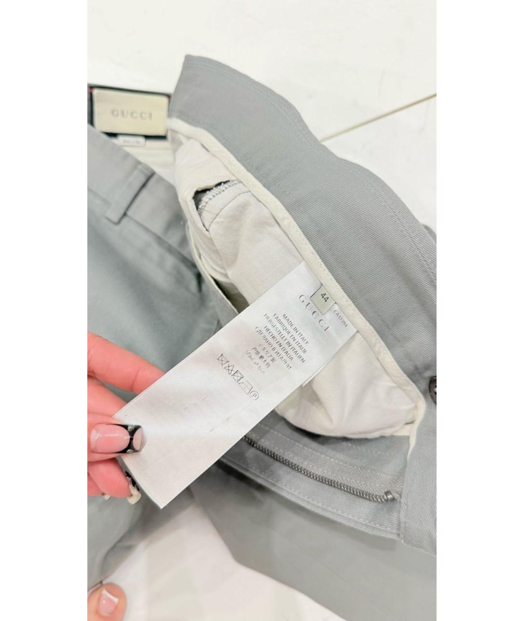 GUCCI Серые хлопковые шорты, фото 3