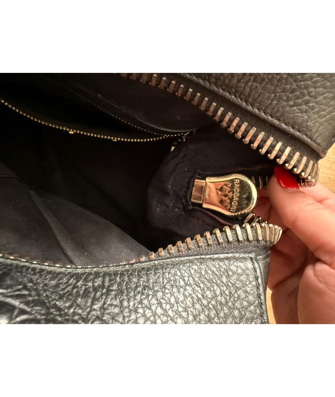 PHILIPP PLEIN Черная кожаная сумка тоут, фото 4