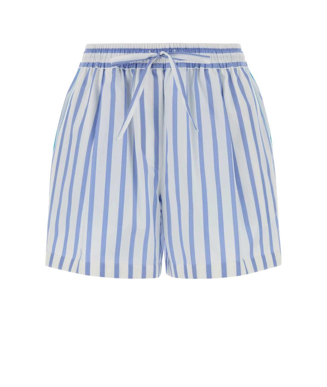 DOLCE&GABBANA Голубые хлопко-эластановые шорты, фото 1