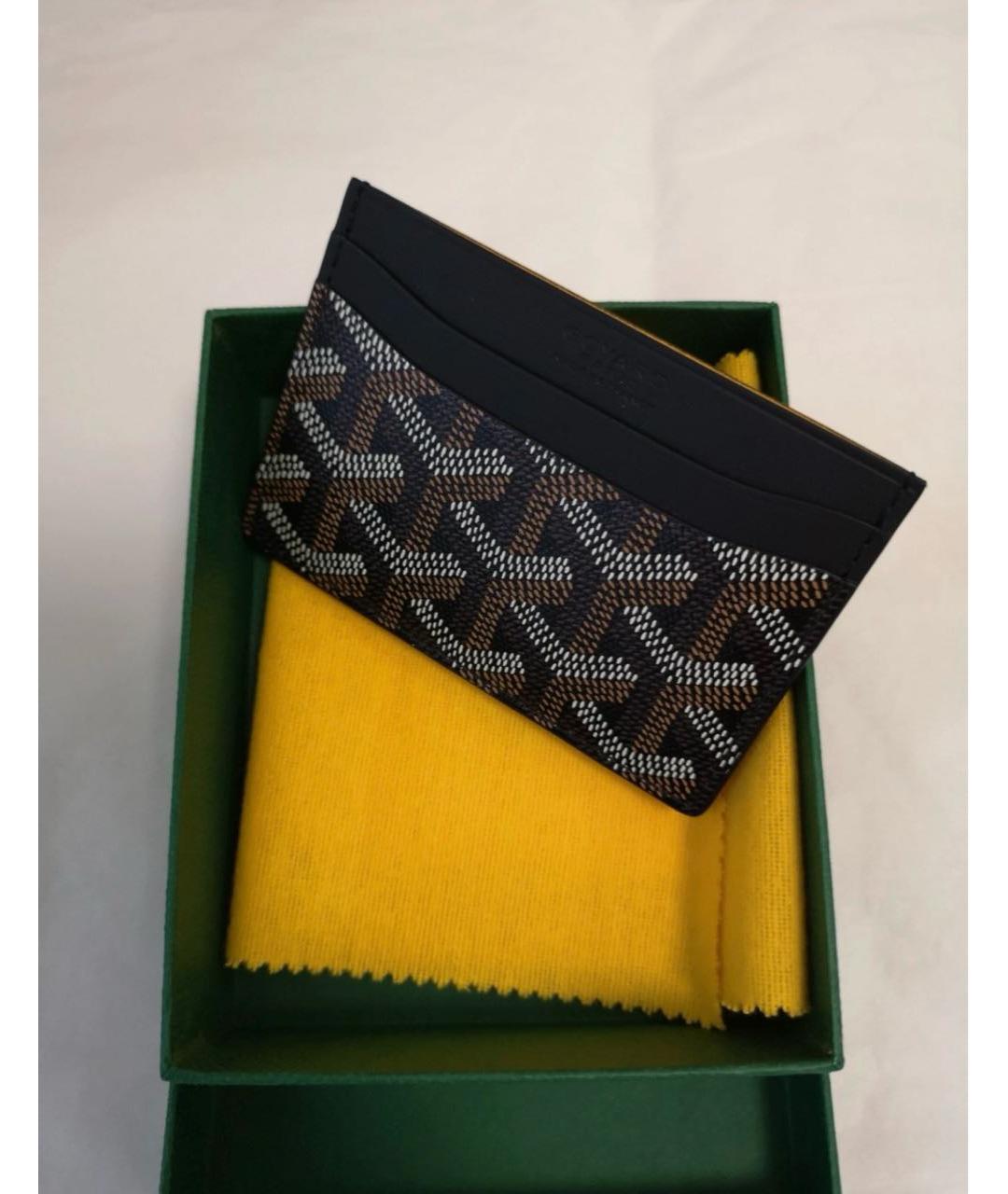 GOYARD Черный кожаный кардхолдер, фото 2