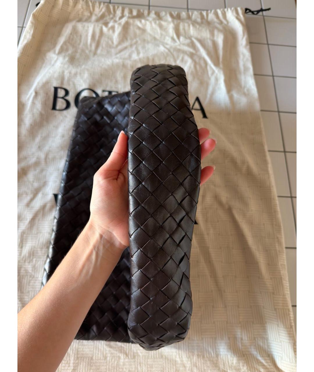 BOTTEGA VENETA Коричневая кожаная сумка через плечо, фото 3