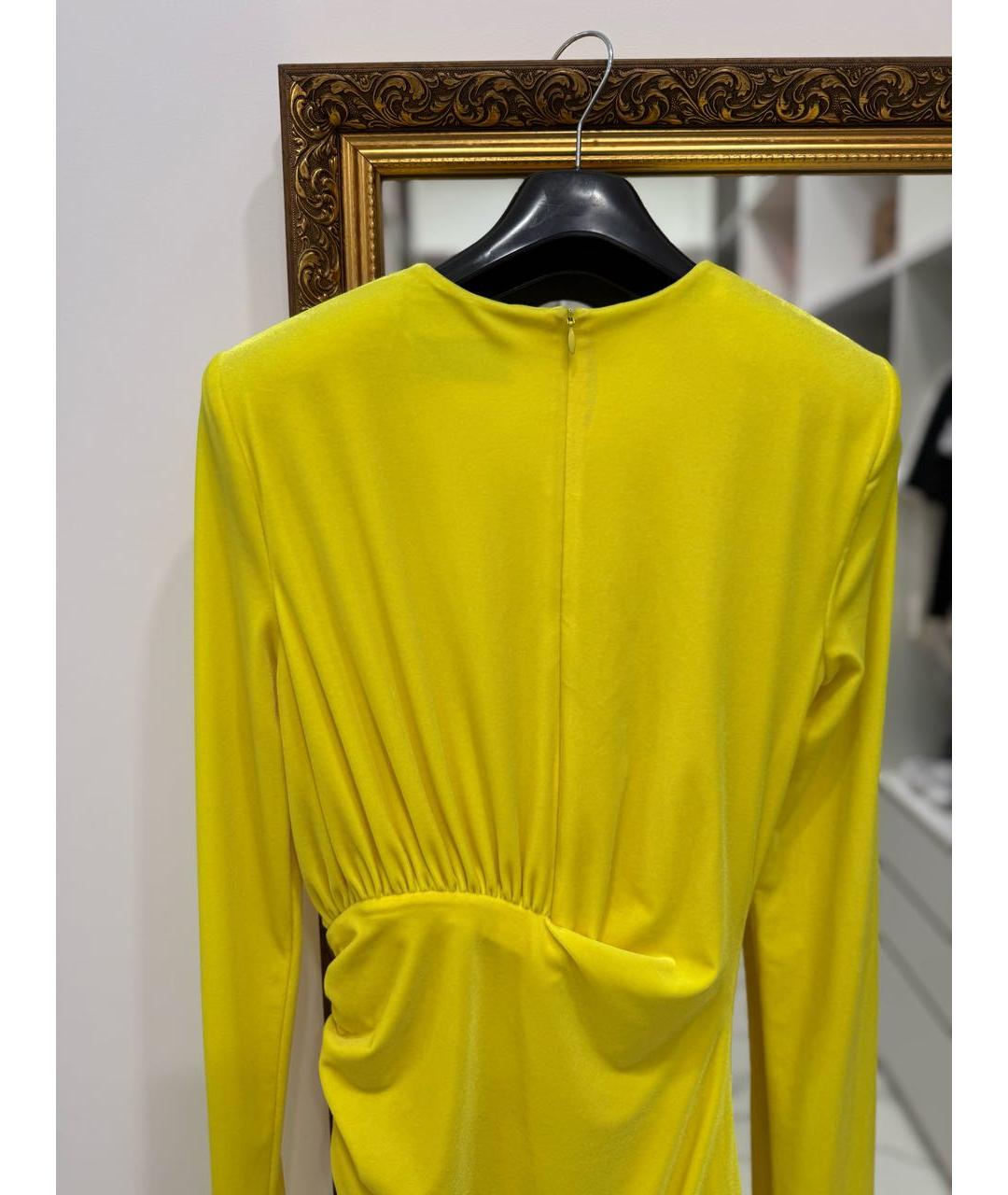 ALEXANDRE VAUTHIER Желтое коктейльное платье, фото 5