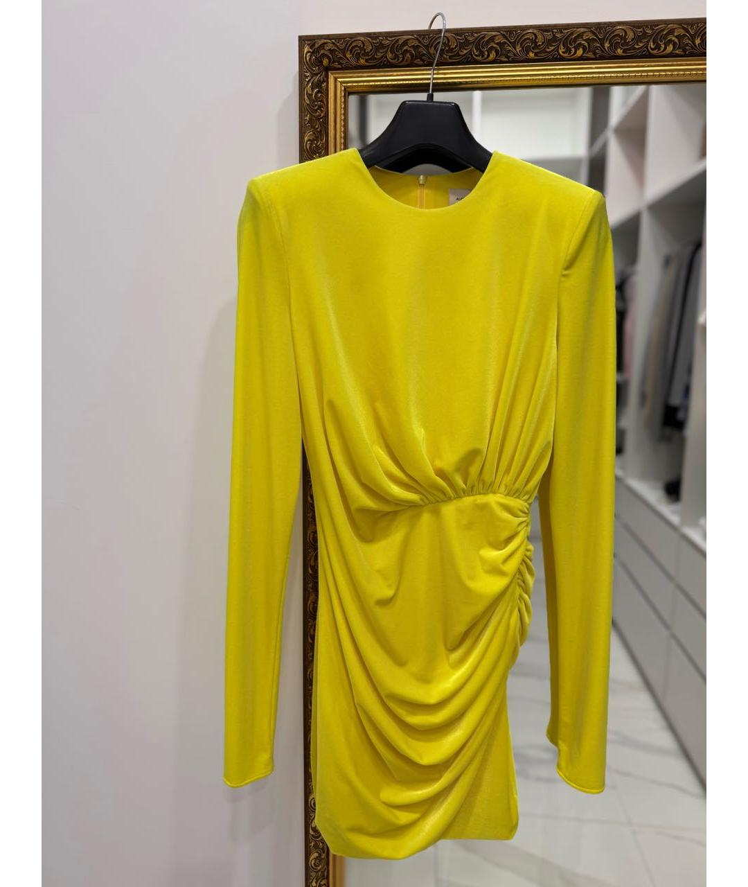 ALEXANDRE VAUTHIER Желтое коктейльное платье, фото 2
