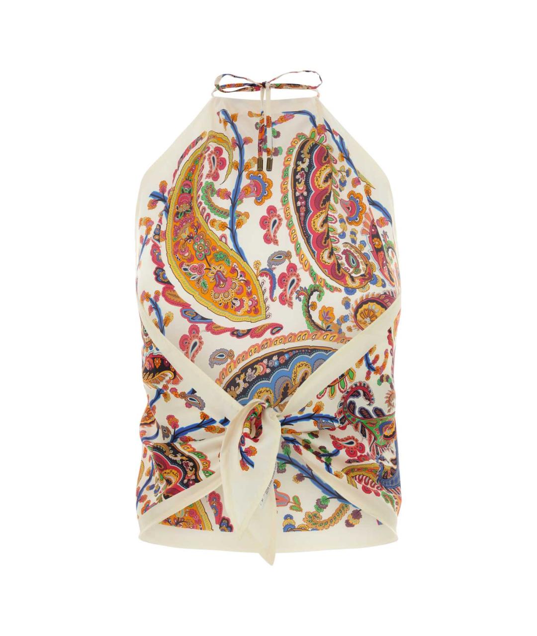 ETRO Мульти шелковая майка, фото 2