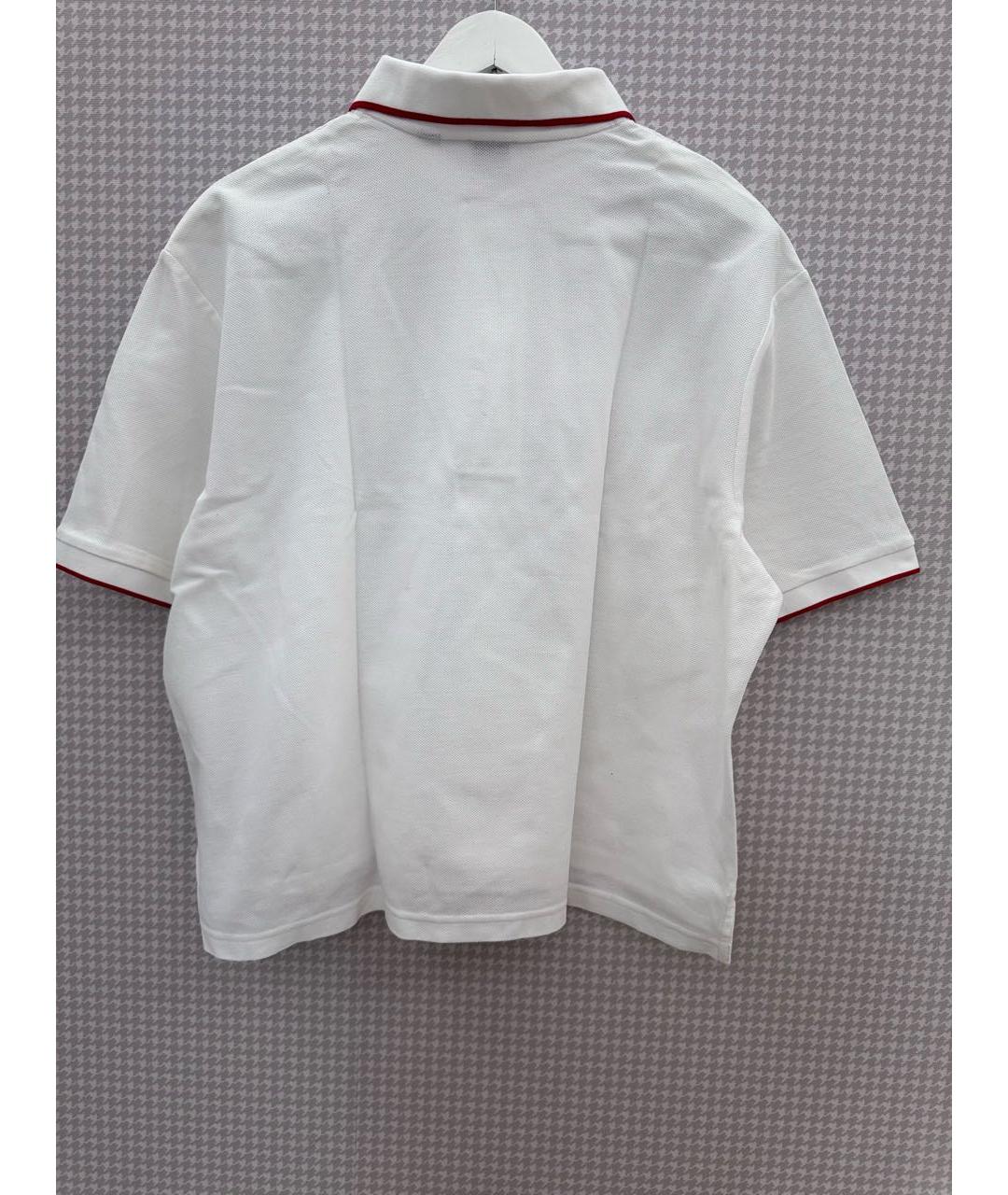 BURBERRY Белая хлопковая футболка, фото 2