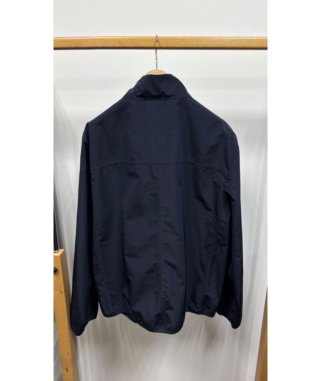 BRUNELLO CUCINELLI Темно-синяя полиэстеровая куртка, фото 3