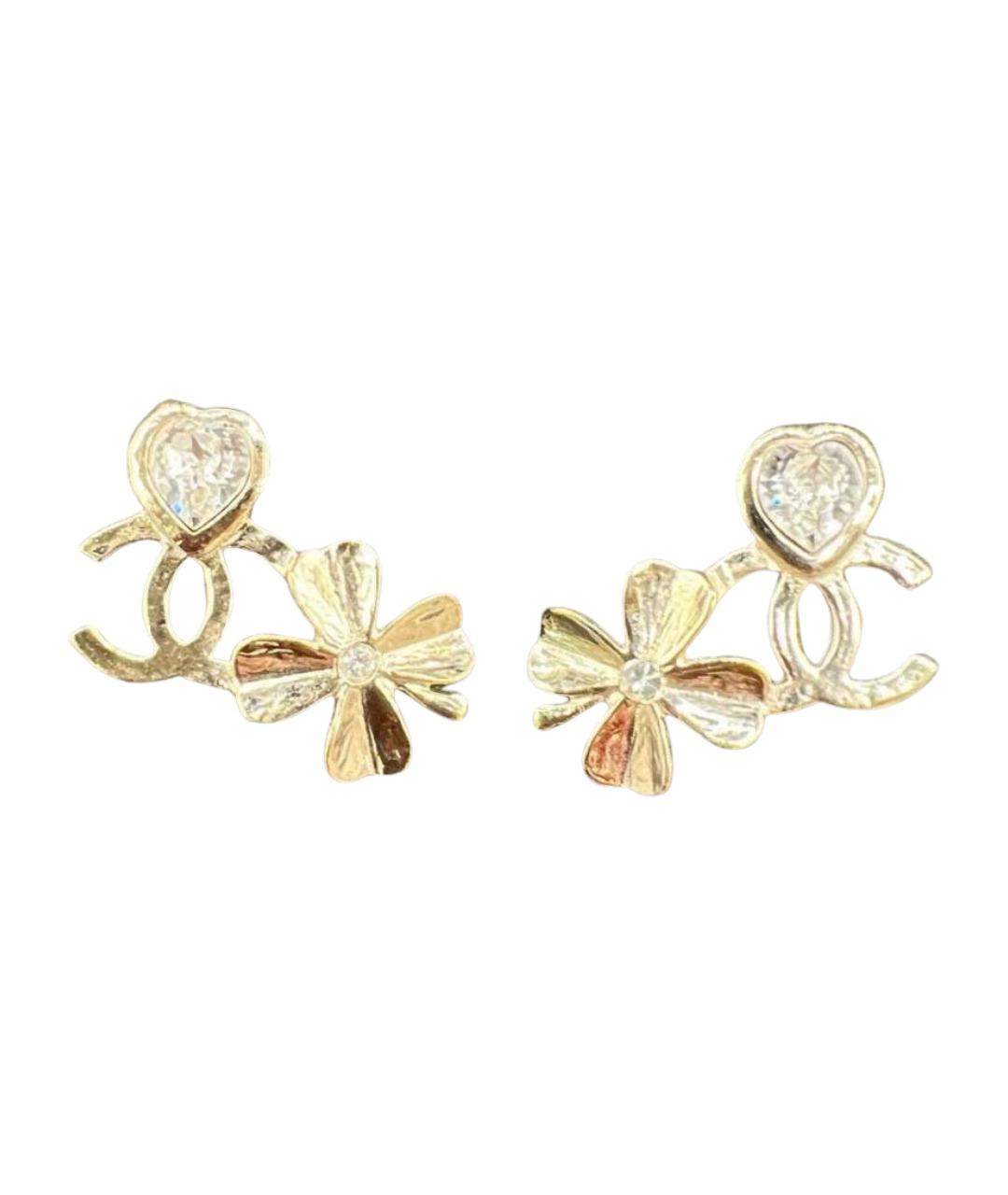 CHANEL Золотые серьги, фото 1