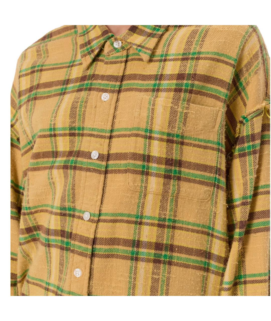 R13 Горчичная рубашка, фото 4