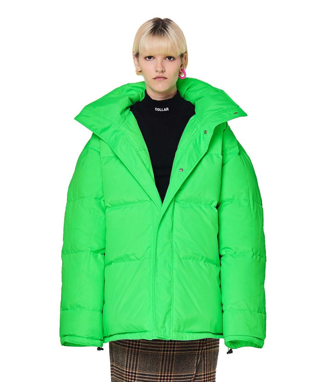 VETEMENTS Салатовый пуховик, фото 9