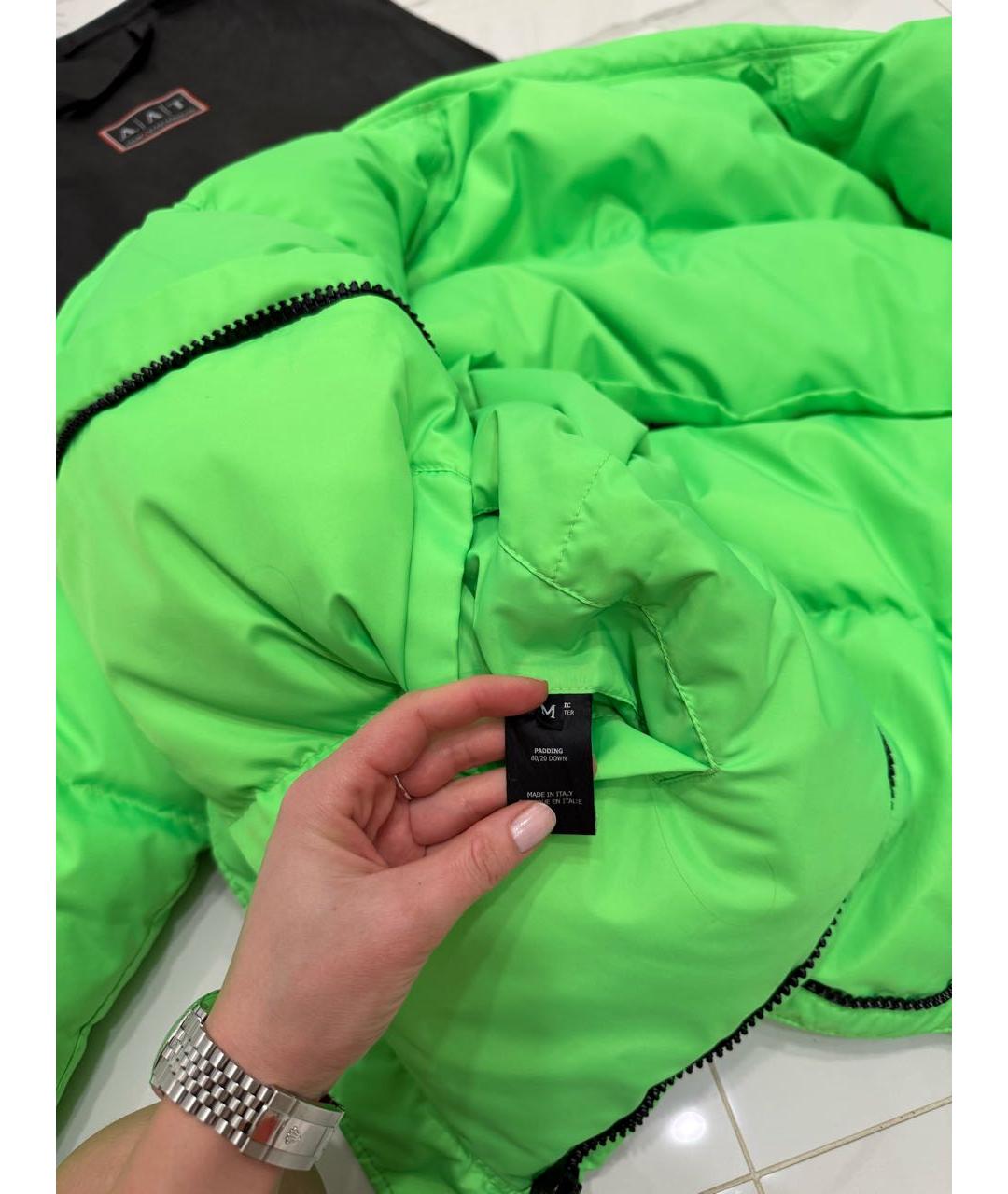 VETEMENTS Салатовый пуховик, фото 7