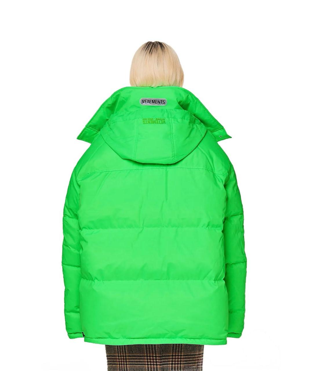 VETEMENTS Салатовый пуховик, фото 2