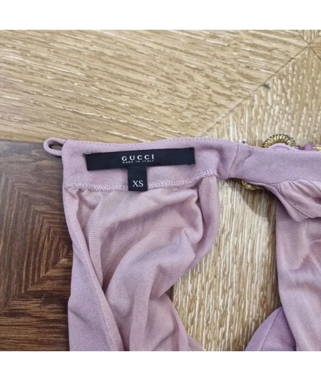 GUCCI Розовое коктейльное платье, фото 5