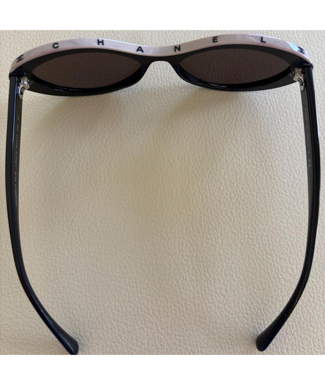 CHANEL Черные пластиковые солнцезащитные очки, фото 5