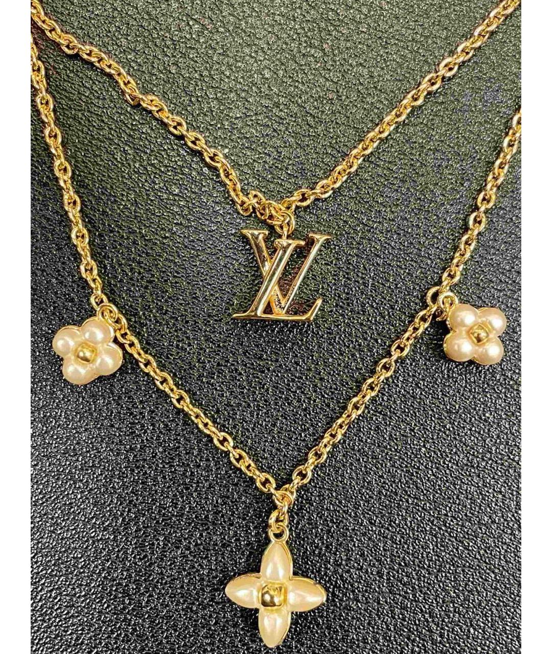 LOUIS VUITTON Золотое колье, фото 2