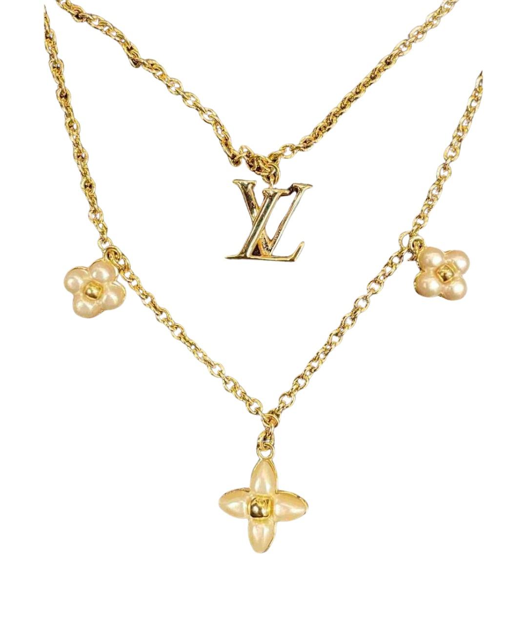 LOUIS VUITTON Золотое колье, фото 1