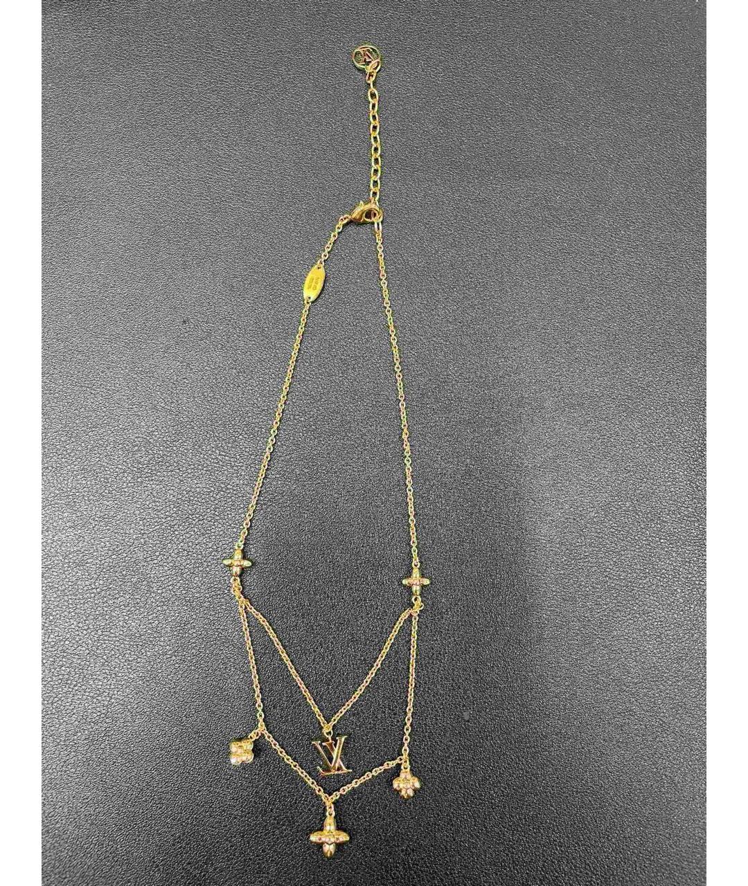 LOUIS VUITTON Золотое колье, фото 3