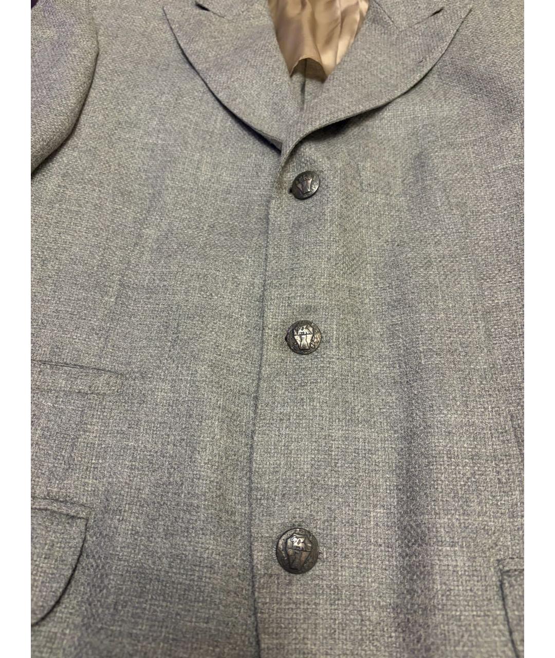 BRUNELLO CUCINELLI Серый шерстяной пиджак, фото 2
