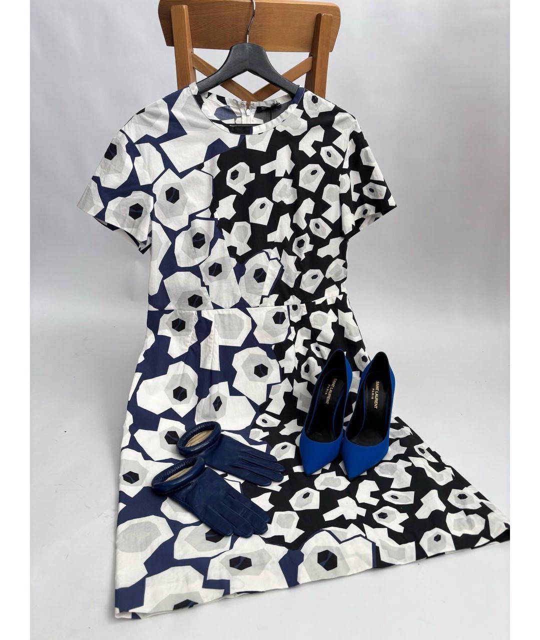 JIL SANDER Мульти хлопковое повседневное платье, фото 6