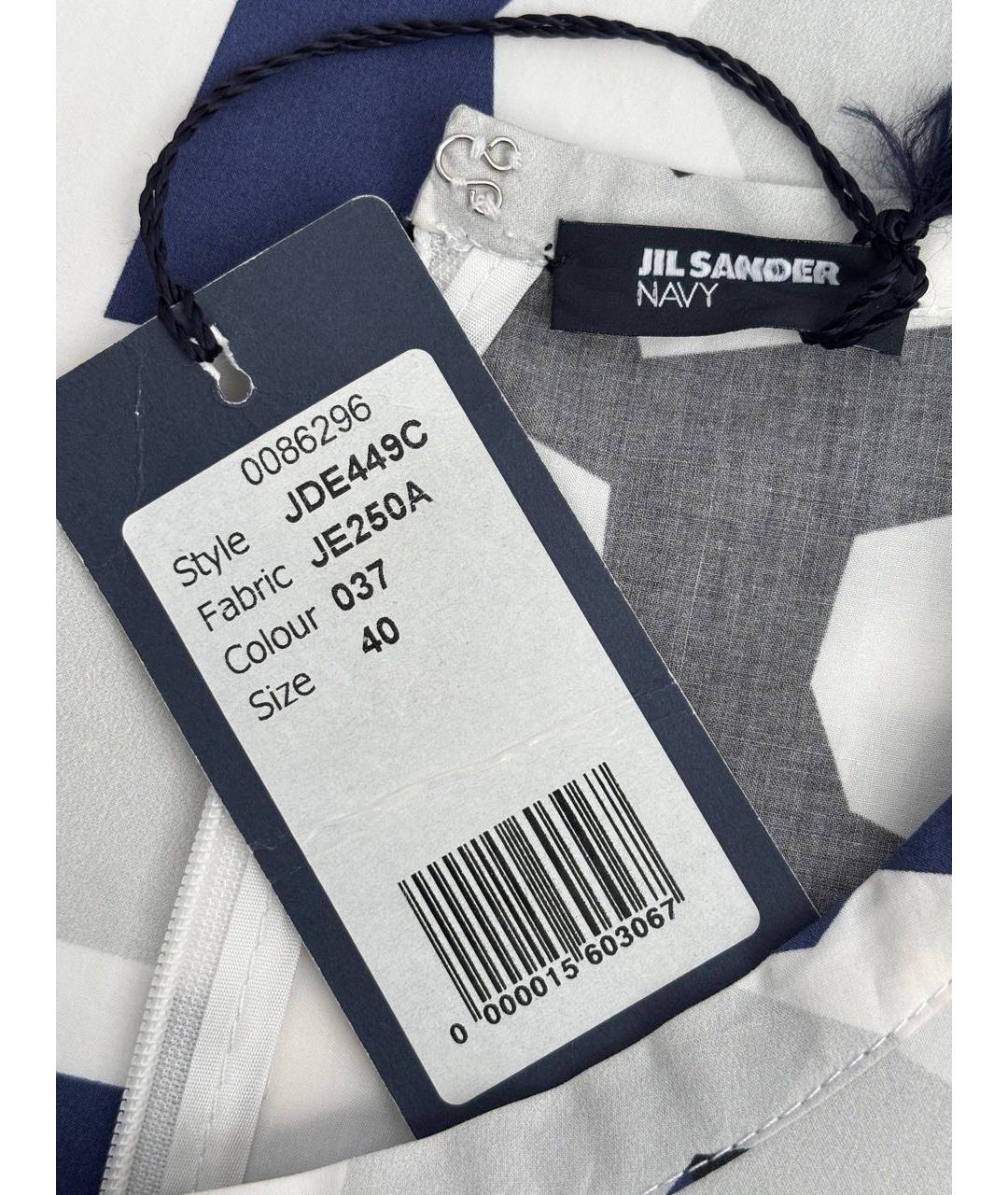 JIL SANDER Мульти хлопковое повседневное платье, фото 3