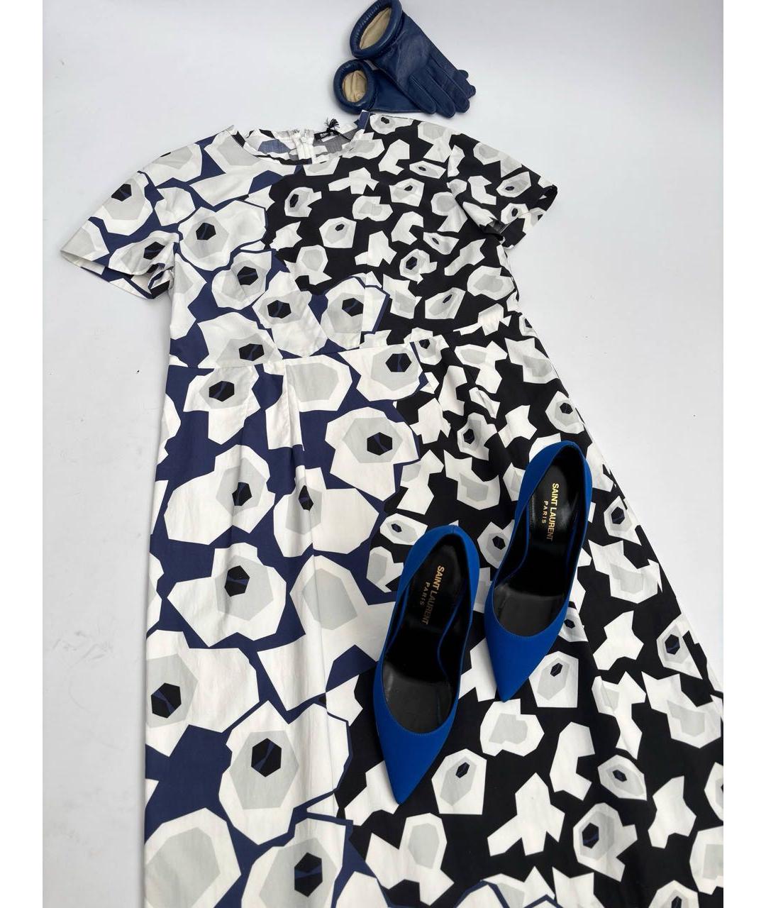 JIL SANDER Мульти хлопковое повседневное платье, фото 7