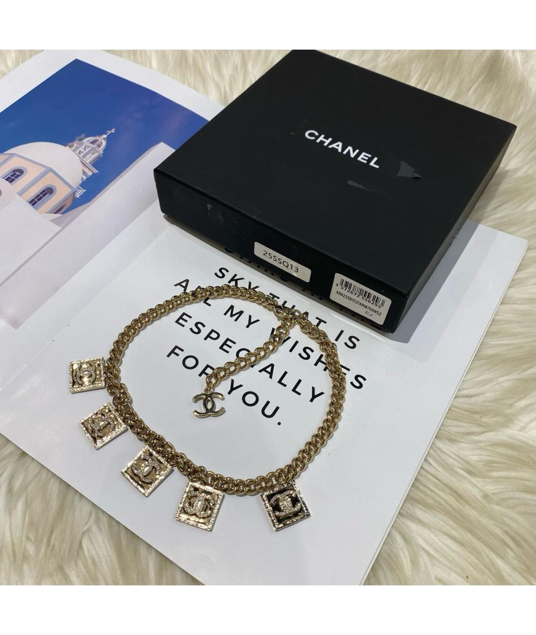 CHANEL Золотое колье, фото 2