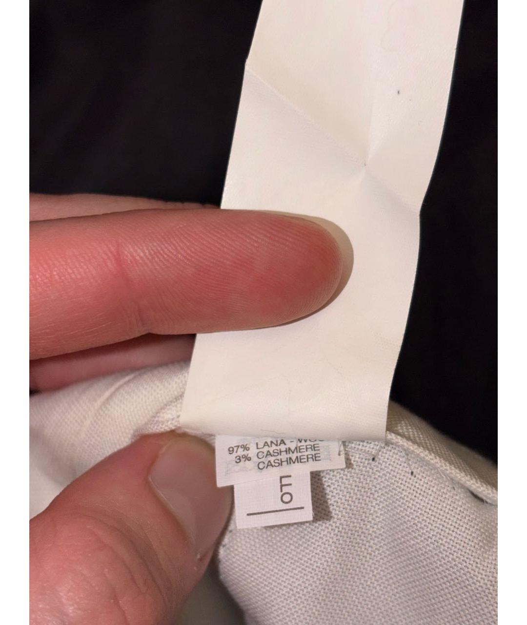 BRUNELLO CUCINELLI Серые шерстяные классические брюки, фото 5