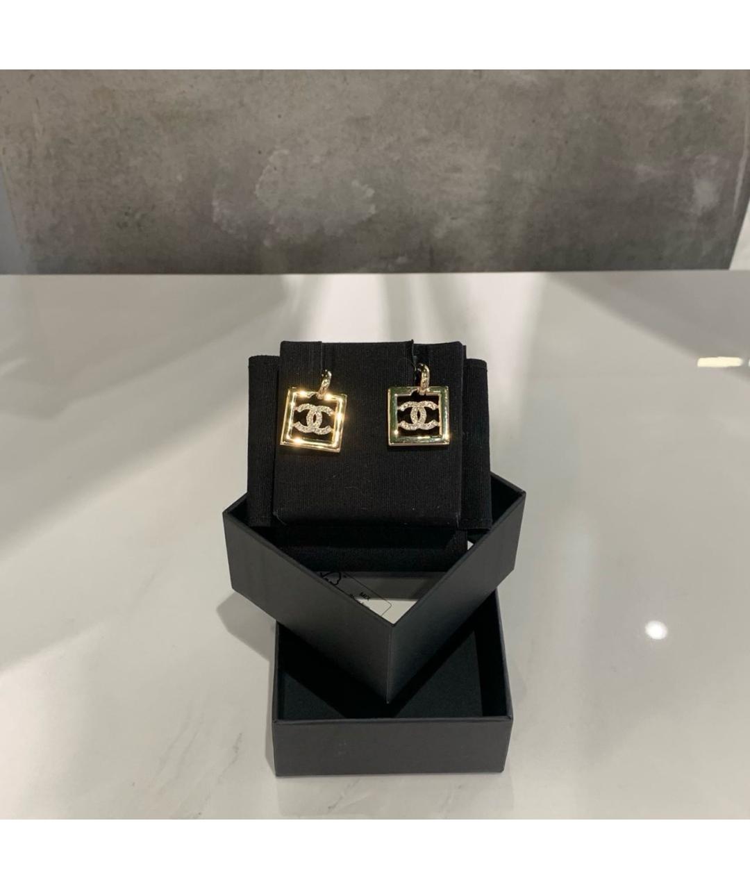 CHANEL Золотые серьги, фото 7