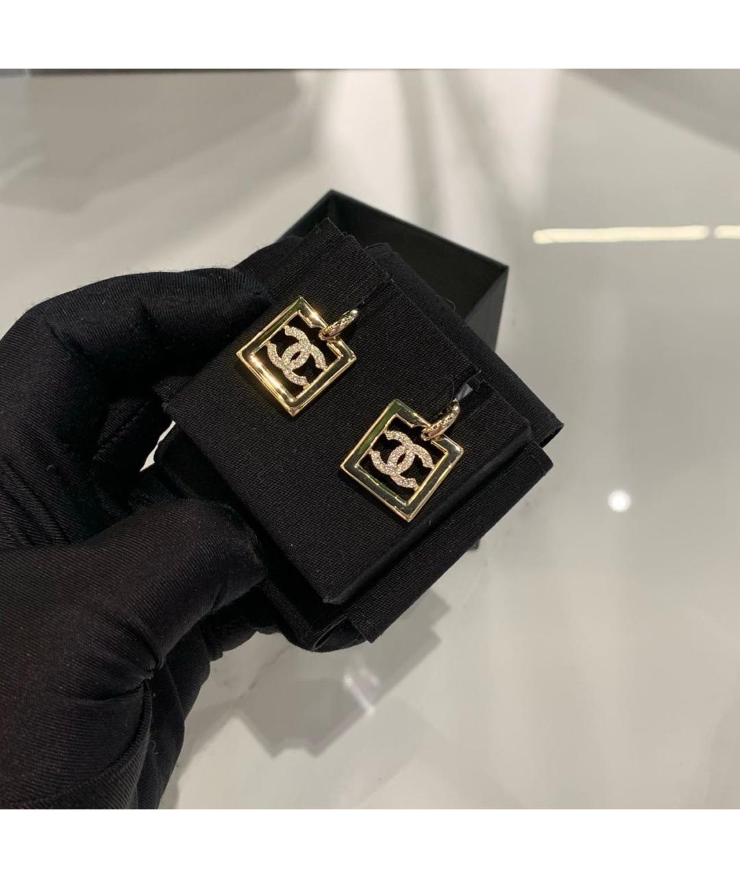 CHANEL Золотые серьги, фото 5