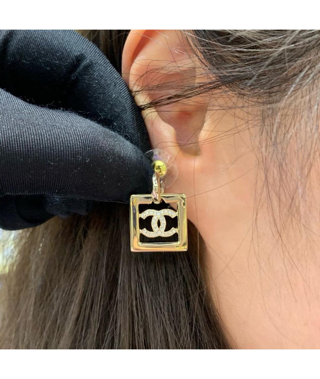 CHANEL Золотые серьги, фото 6