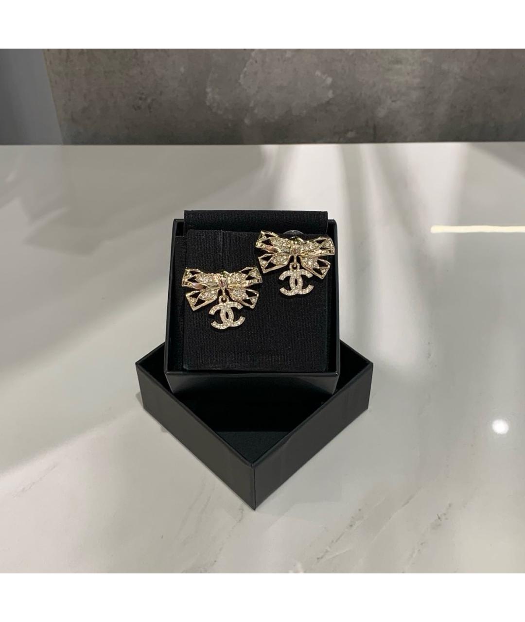 CHANEL Золотые серьги, фото 6