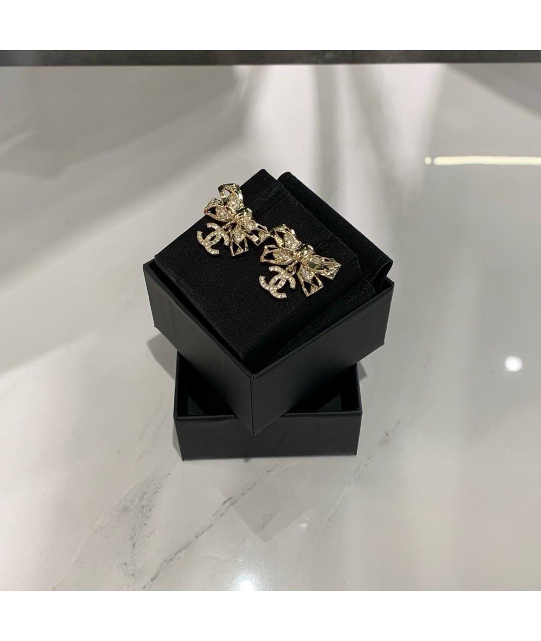 CHANEL Золотые серьги, фото 2