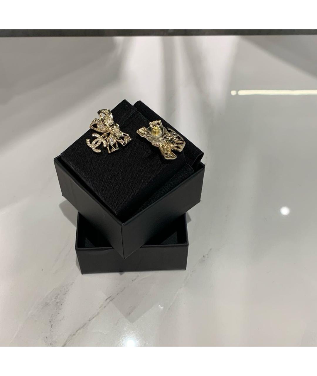 CHANEL Золотые серьги, фото 3