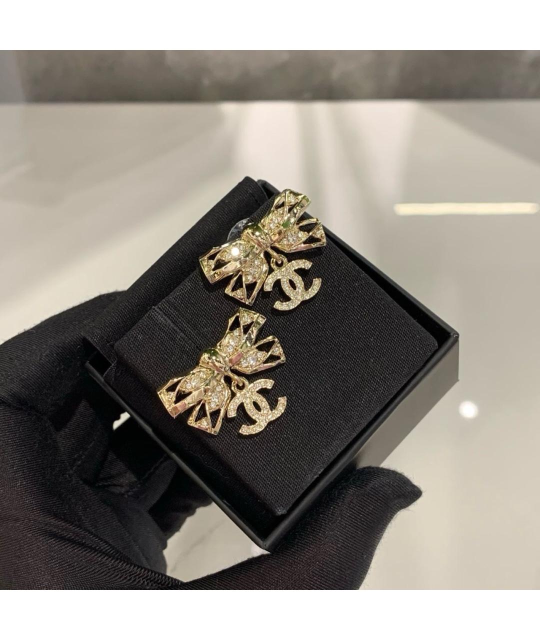 CHANEL Золотые серьги, фото 4