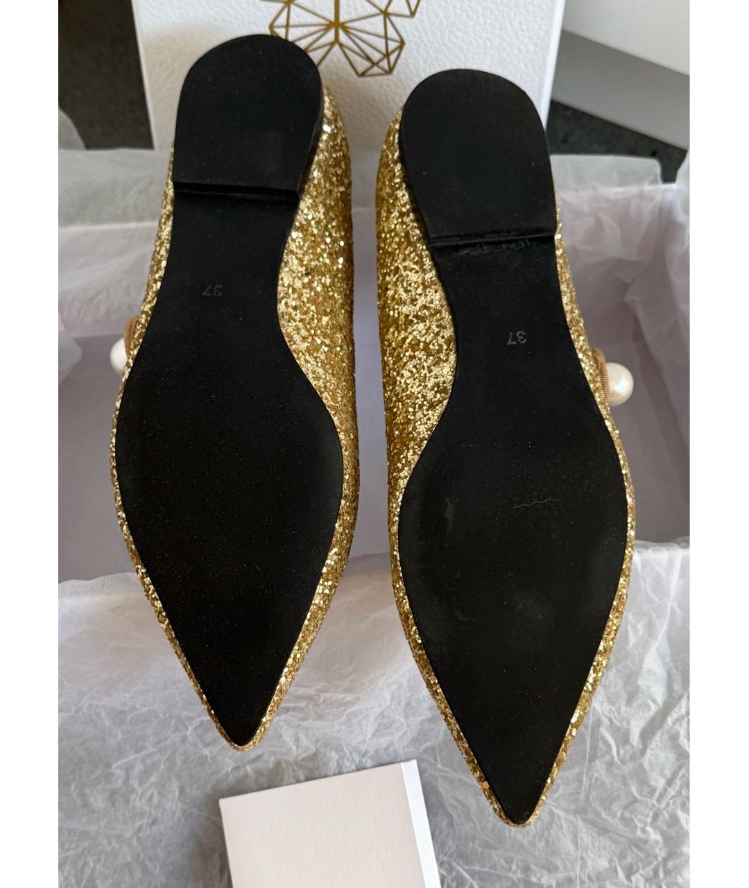 Age Of Innocence Золотые балетки, фото 5