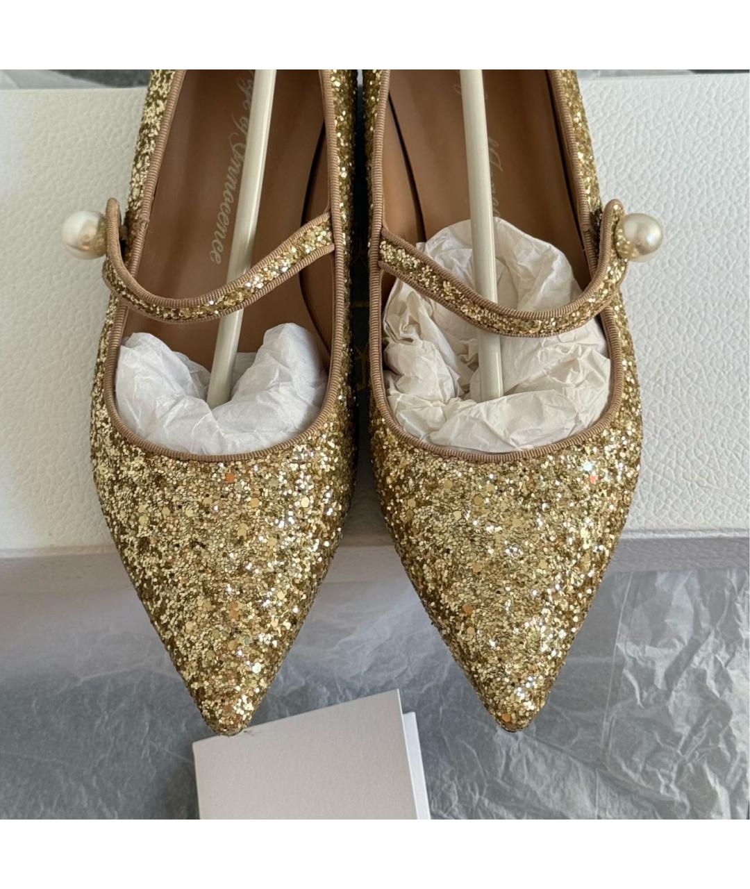 Age Of Innocence Золотые балетки, фото 2