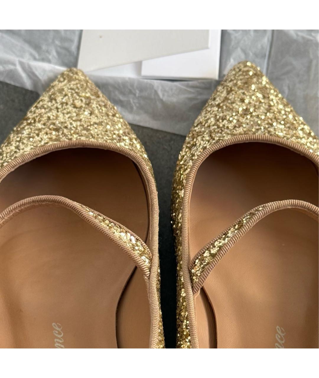 Age Of Innocence Золотые балетки, фото 6