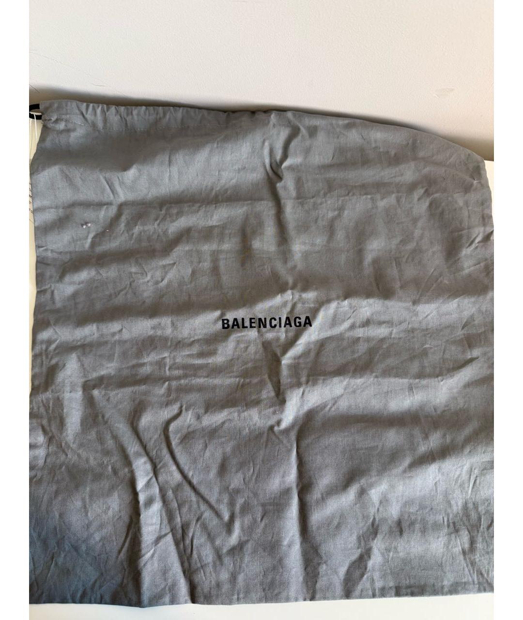 BALENCIAGA Белая кожаная сумка через плечо, фото 8