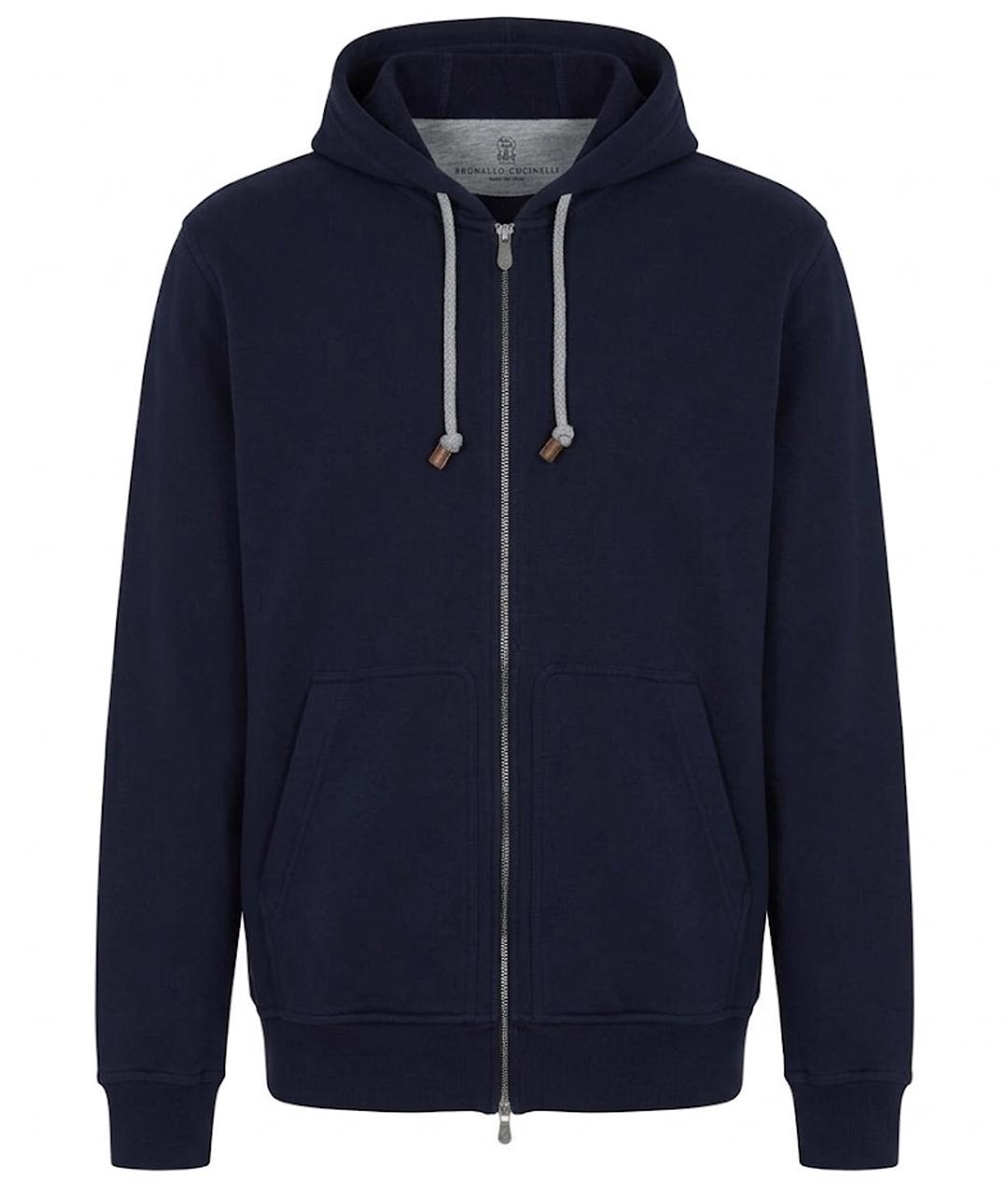 BRUNELLO CUCINELLI Темно-синий хлопковый кардиган, фото 1