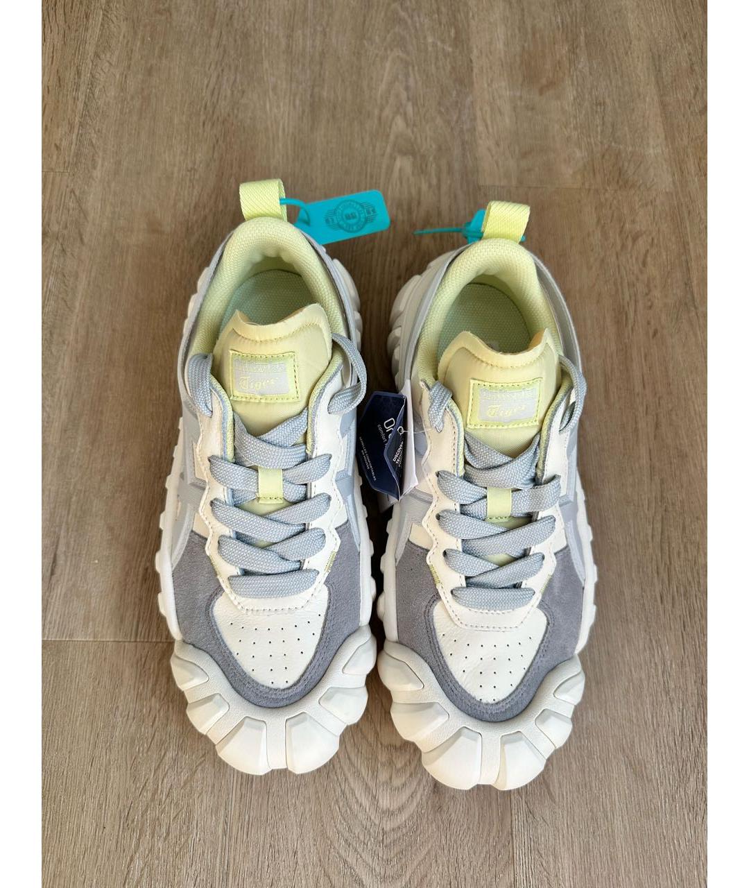 ONITSUKA TIGER Серые кожаные кеды, фото 3