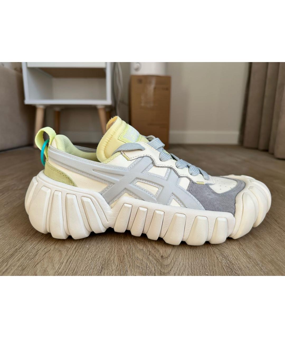 ONITSUKA TIGER Серые кожаные кеды, фото 6