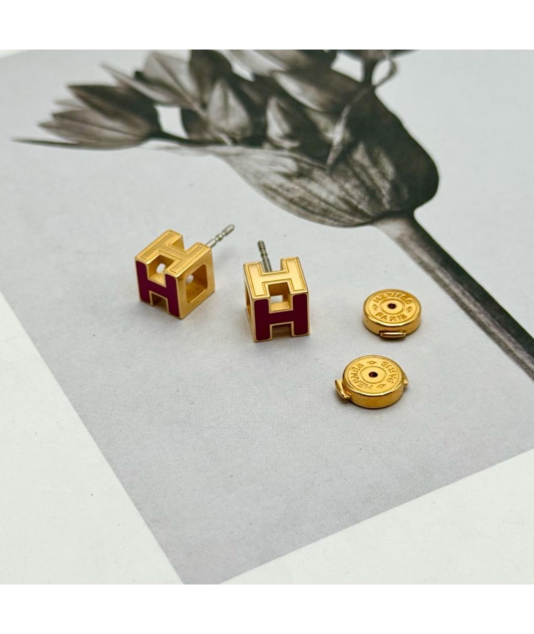 HERMES Золотые серьги, фото 2
