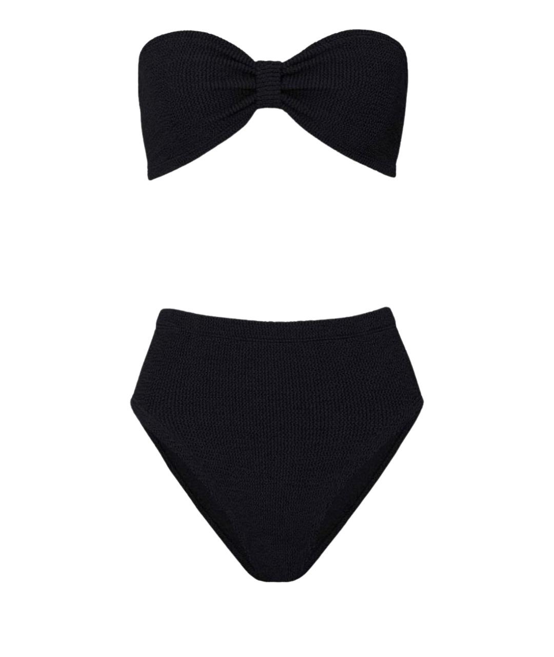 HUNZA G Черный полиамидовый купальник, фото 1